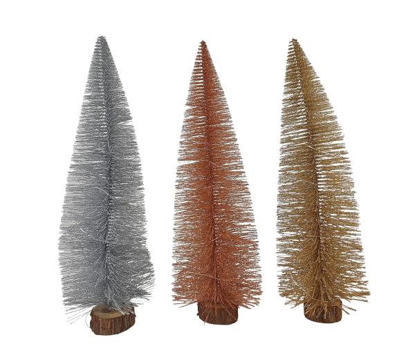 Deko Tannenbaum 50cm beleuchtet 25 LEDs warmweiß - 3 Farben -